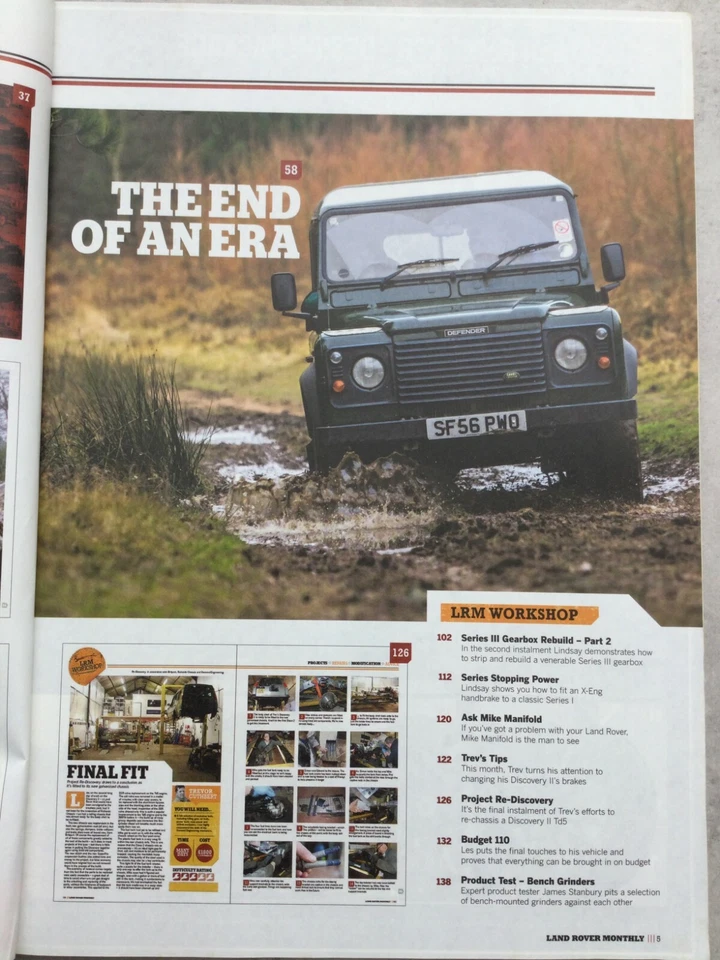 Land Rover Monthly Magazine - April 2013 - 300Tdi Defender, Greenlaning - Surrey - Image 3 of 3