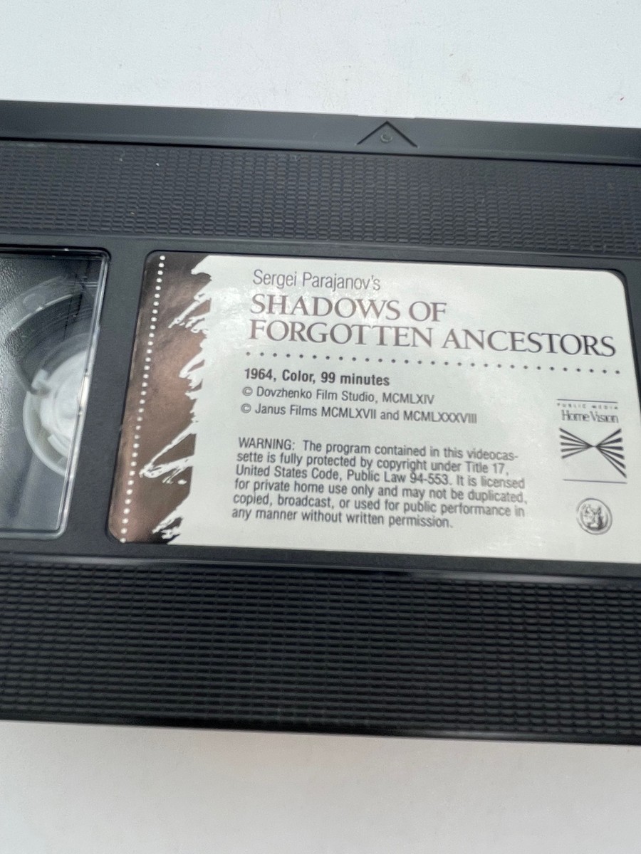 Shadows of Forgotten Ancestors Sergei Parajanov Vintage VHS