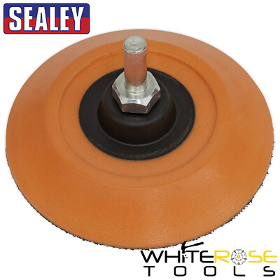 Sealey Stützteller Klett 6 mm Schaft Schleifen Polieren 75 mm