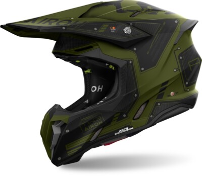 Airoh Twist 3 Military Green Matt MX Helm - Cutting-Edge ECE 2206 Approved
