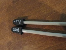 PAIR OF SIZE 6 Knitting Needles  with tips