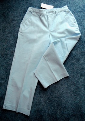 SIGRID OLSEN LIGHT BLUE COTTON BLEND ANKLE/CROPPED PANTS JEANS, NWT, SZ 4P, $78