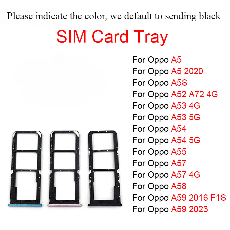 SIM Card Holder Tray For Oppo Reno 4 : Blue