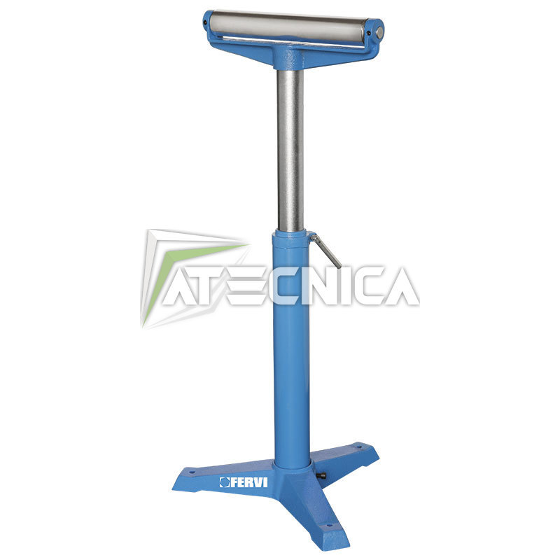 Cavalletto con rullo regolabile in altezza FERVI 0133 rullo d52 x 350mm