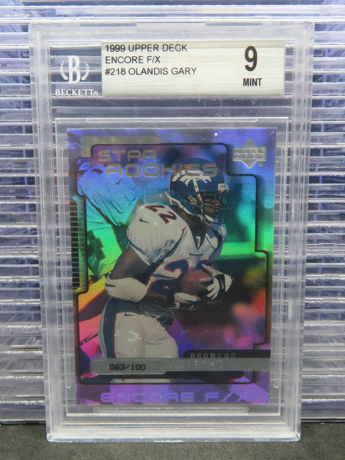 Olandis Gary Upper Deck Encore #218 F/X