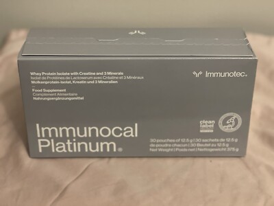 Immunocal Platinum Helps Maintain Immune System 30 pouches. EXP 11/2027
