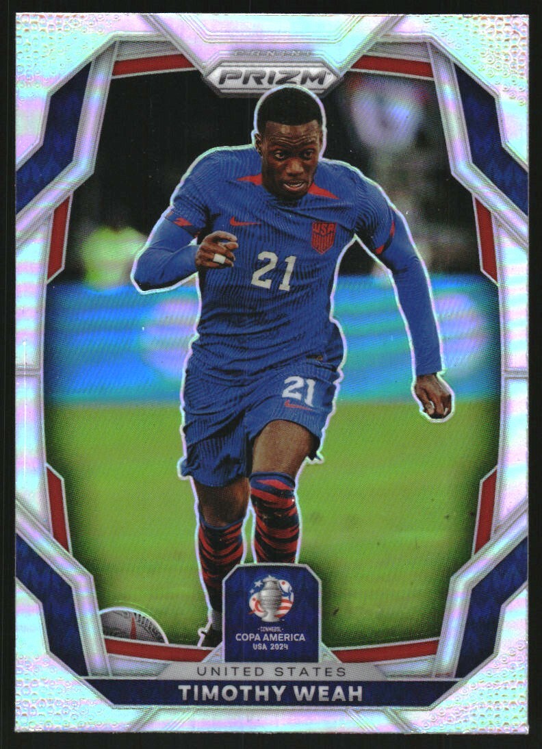 2024 Panini Prizm Copa America Prizms Silver #157 Timothy Weah