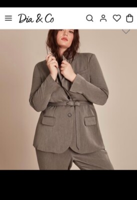 BNWT 11 Honore Marquitta belted blazer - Size 16. MSRP $250