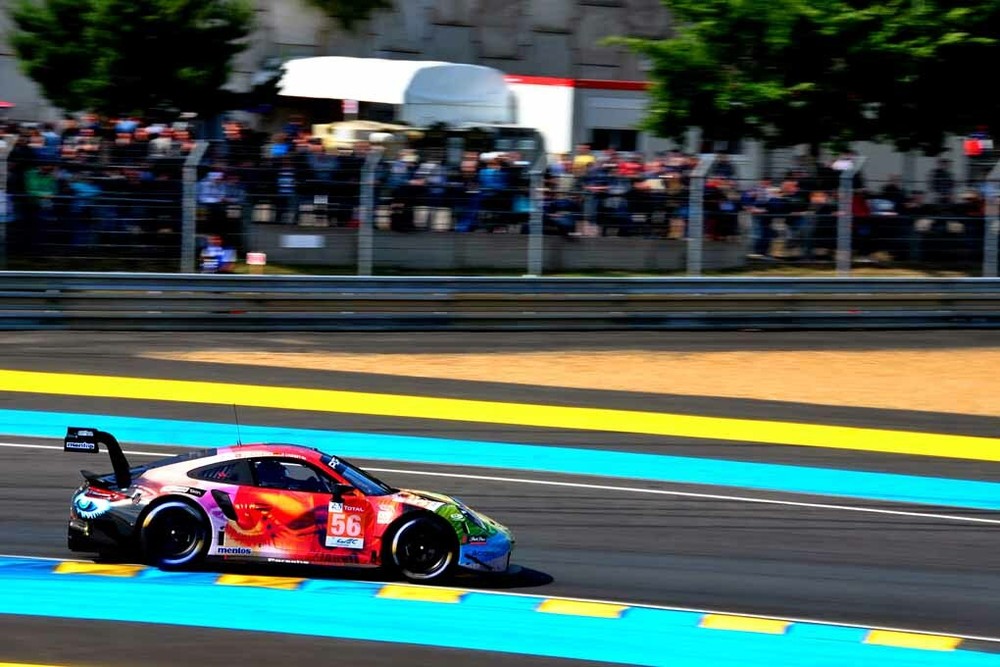 Porsche 911 RSR no56 2019 Le Mans 24H Motorsport Action Photo