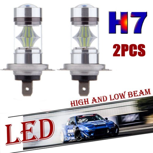 2Pcs H7 Luces Para Auto Coche 42000lm 6500k LED Bombillas De Los Faros Luz White - Picture 2 of 15