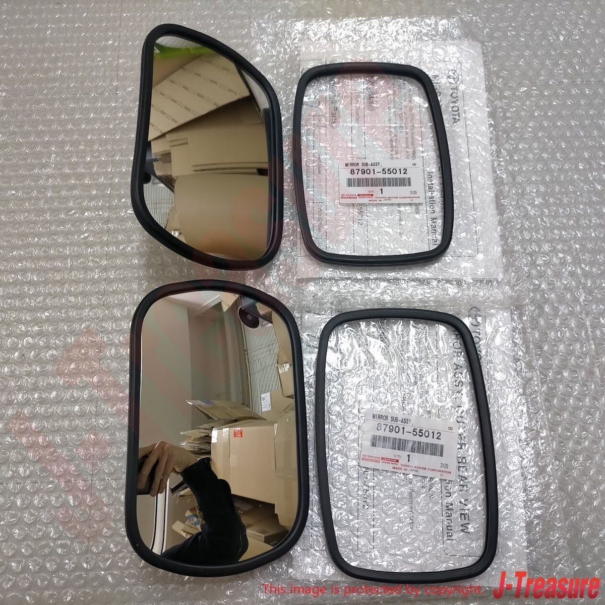 ask TOYOTA LAND CRUISER BJ40 FJ40 HJ45 Genuine Convex Mirror x2 Set