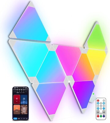 LED Light Panels, Smarte LED Wandleuchten RGB Gaming Leuchten & Fernbedienung Alexa Assistent
