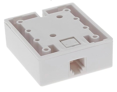 RJ11 (6P4C) Modular Single Port Aufputz Klinke Box weiß für Telefon 10er Pack - Bild 2 von 5
