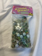 Vintage 1992 Imperial Champion Marbles 75 Marbles 3 Shooters Game Booklet Sealed
