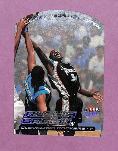 2000 Fleer Ultra WNBA Rushia Brown #71 - RARE Platinum Medallion Edition  50/50