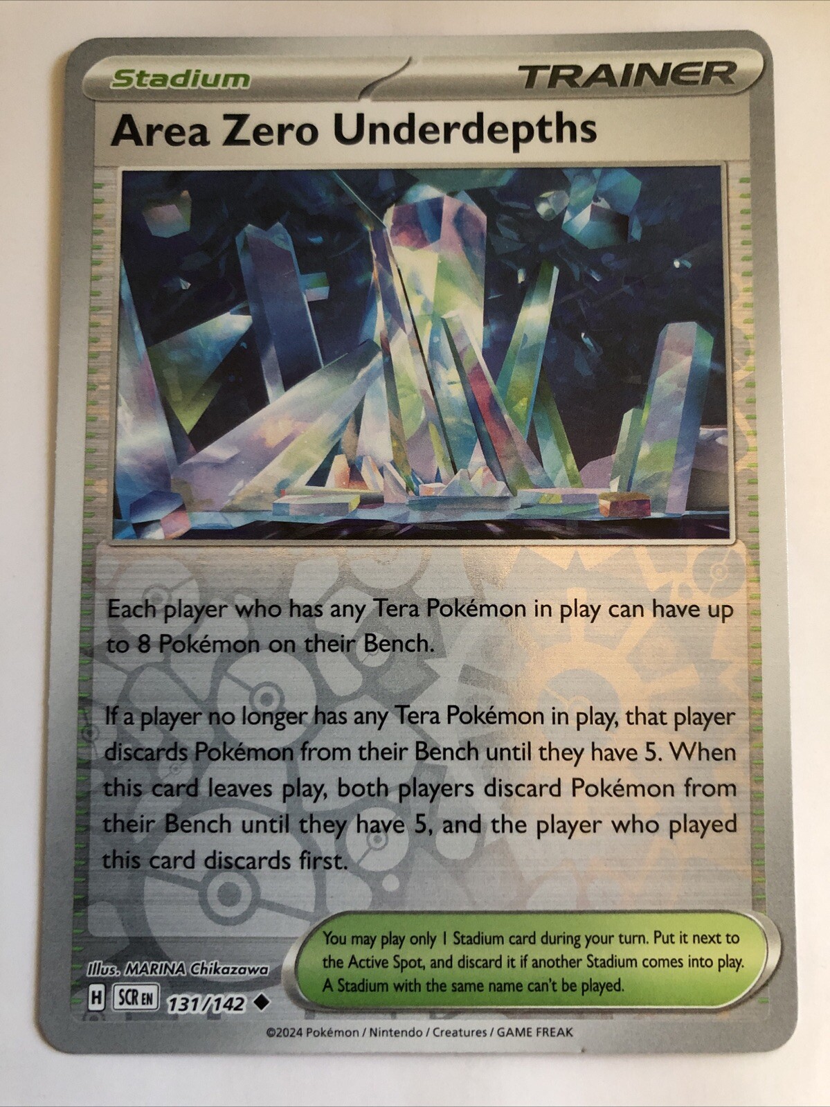Pokémon TCG Stellar Crown Area Zero Underdepths Reverse Holofoil 131/142 NM
