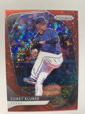 2020 Panini Prizm Tier II Red Donut Circle Prizm #167 Corey Kluber /99 Rangers