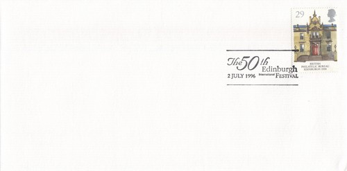 Philatelic Bureau Edinburgh Festival 50th GB Cover 1996 (138836)