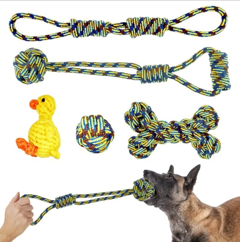 Dog Toys for Small Dogs 18 Pack 2022 New Safe Durable Cotton