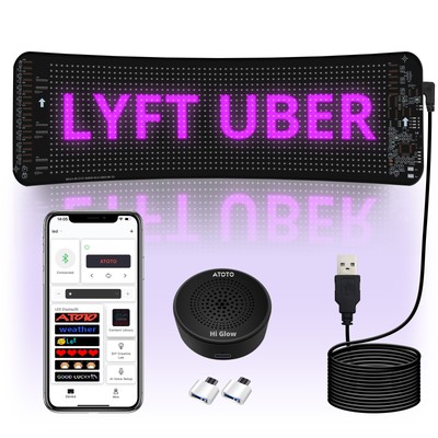 ATOTO Scrolling Advertising LED Signs Flexible USB 5V LED Sign AI Voice Control