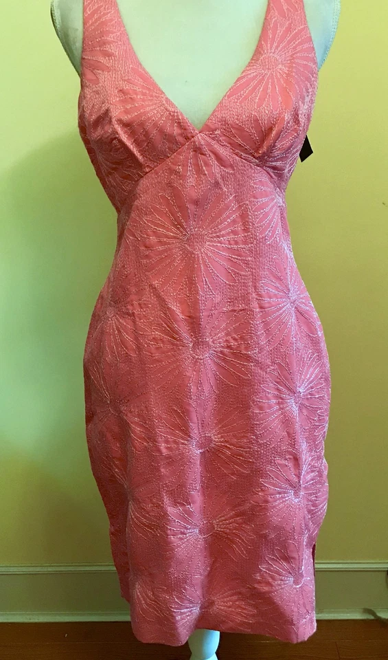 Vestido de grife TOCCA high-end novo em folha tamanho 8 - Imagem 3 de 4