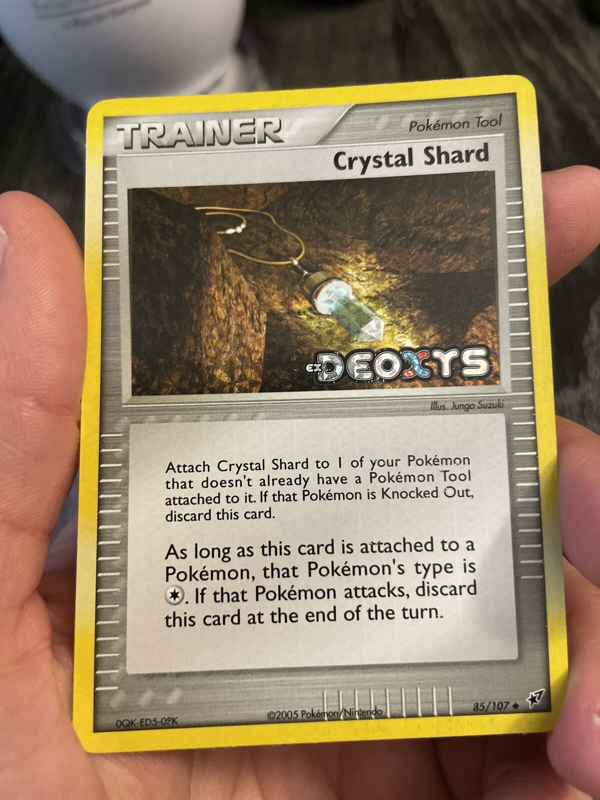 Pokémon Crystal Shard 85/107 EX Deoxys Reverse Holo Stamp NM