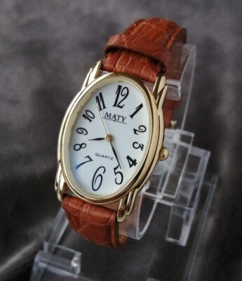 Montre Femme MATY Tendance Cuir Plaqué OR Classique Quartz