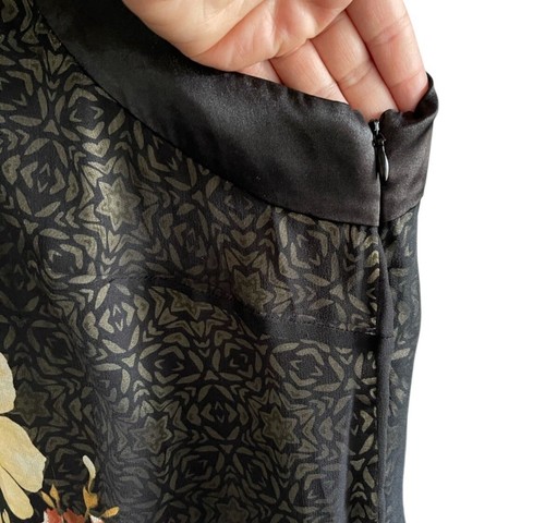 Signature - Robbie Bee Sleeveless Silk Halter Dress Bow Detail Knee Length Sz 12 - Picture 6 of 12