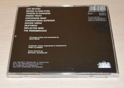Deathrow – Life Beyond (1992) thrash metal CD West Virginia