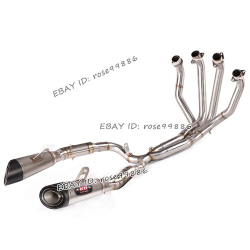 Motorcycle Exhaust Headers Pipe Link Muffler Tips For Kawasaki Ninja 1000 Z1000 - Picture 3 of 9