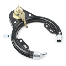 Safe Vintage Bike Bicycle Lock Pad Lock Wheel Set Iron Security w/key Anti-theft