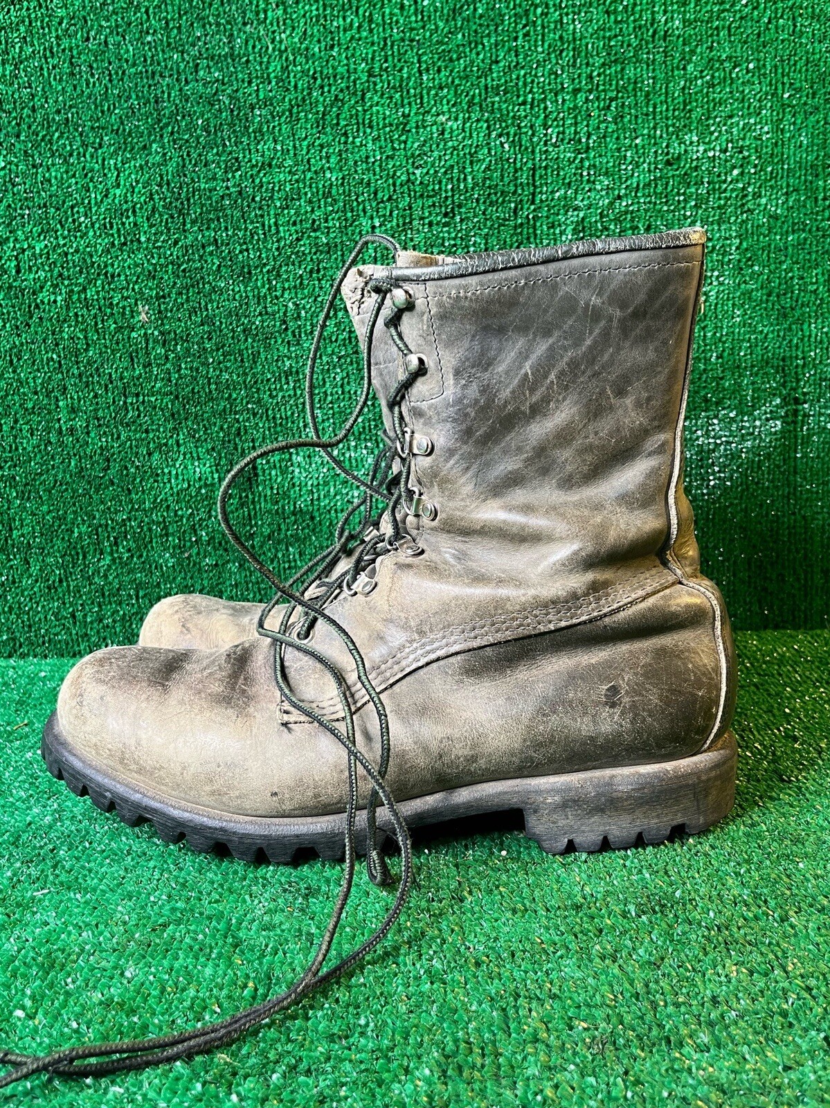 browning combat boots mens 11 learher worn-image