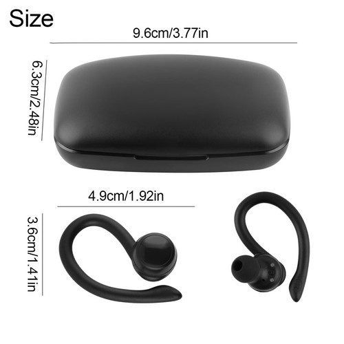 Bluetooth 5.3 Wireless Headphones Earphones Ear buds For iPhone Google Android - Photo 10 sur 11