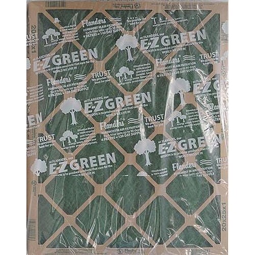 4 Pack AAF Flanders Nested Glass MERV 1 Air Filter 20" x 25" x 1" - Picture 4 of 5