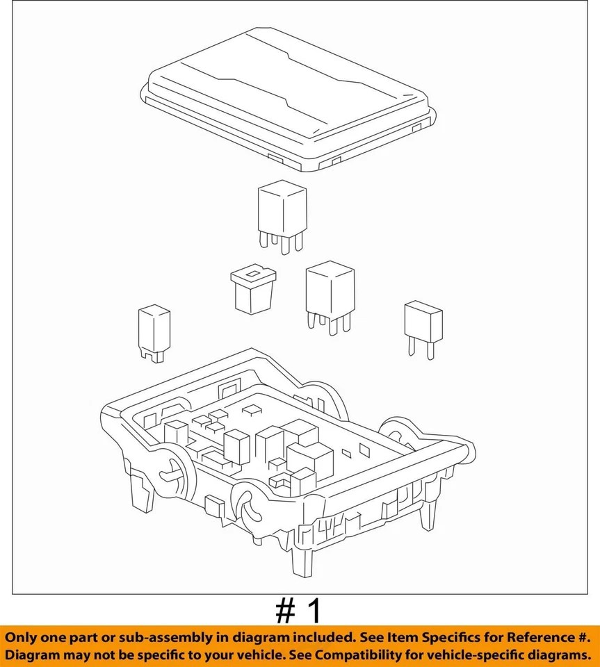GMC Sierra 1500 2015 caja de fusibles de motor 4,3 L 23143471 OEM Foto 4 de 4