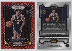 2023-24 Panini Prizm Red Power Prizm /75 Julian Strawther #133 Rookie RC