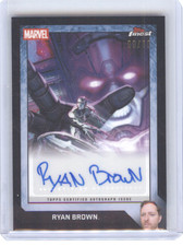 2026 Topps Finest Fantastic Four Ryan Brown Silver Surfer Artist Auto Black /10