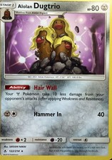 Alolan Dugtrio Rare SM - Unbroken Bonds 122/214 NM