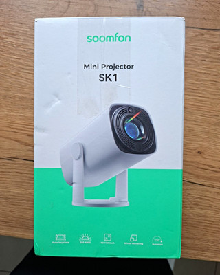 soomfon SK1 Mini Projektor LCD 720p 260 ANSI 16:9 Bluetooth HDMI USB weiß