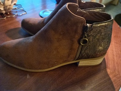 Stiefeletten Gr. 39 schimmerd- camel Neuwertig Marke divina 