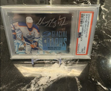 Wayne Gretzky 2024 UD ICE Glacial Graphs - Black Auto /5 #GG-15 PSA 9 POP 1