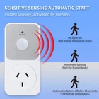 PIR Motion Sensor Outlet Plug-in Power Socket Automatic Security Light Switch
