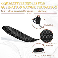 Corrective Insoles for Supination  Over-Pronation, Orthotics Medial  Lateral H