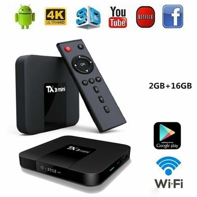 TX3 Mini H313 Android 4K SMART TV Box Media Quad-Core 2GB+16GB 2025