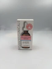Advanced Clinicals 10% Glycolic Retexturizing Face Serum 1.75 Fl Oz (52mL)