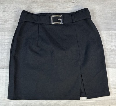 VTG Odds N Evens Black Skirt Made In USA 70s Women s Size 7 (Actual 26X16.5 )