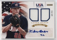2012 Panini USA Baseball National Team 15U 16/49 Luken Baker #3 Auto 02yj