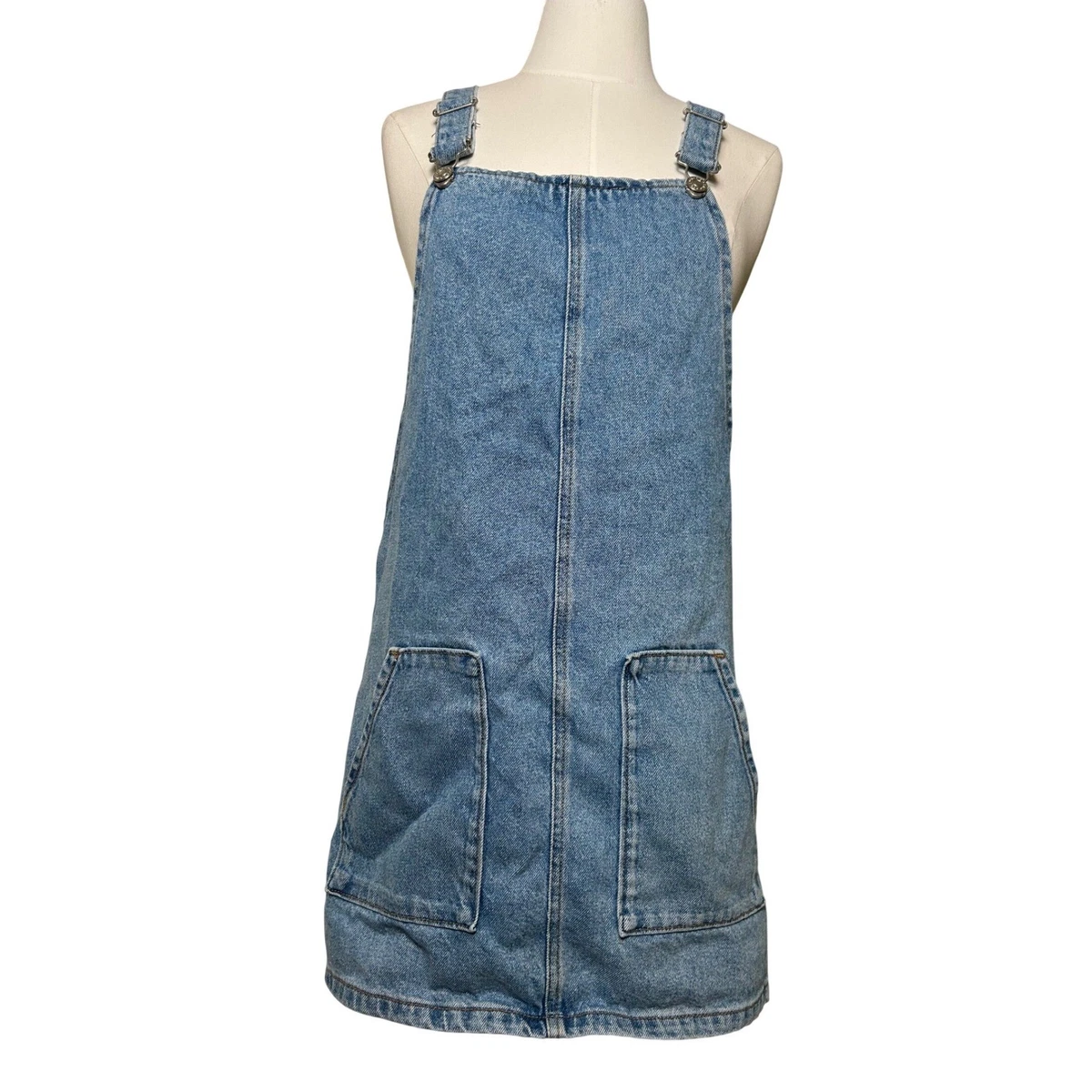topshop acid wash denim dress Topshop - Denim Midi Dress - Women - Cotton/Lyocell - 0 US
