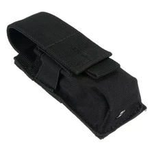 Black 600D Nylon Tactical Tools Pouch Flashlight Small Phone&Tool Holder Case