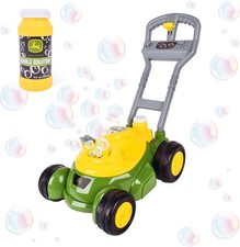 NEW John Deere Bubble Blowing Lawn Mower Indoor  Outdoor Toddler Gardening Toy